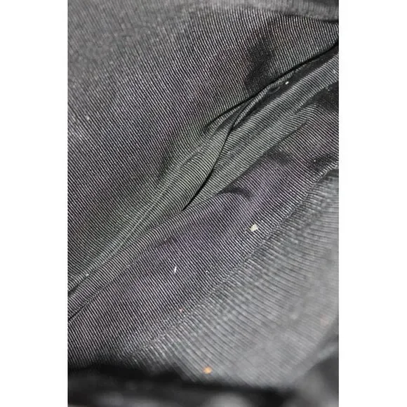 La Regale Womens Ribbed Convertible Shoulder Bag Black - Picture 7 of 7